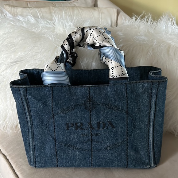 Prada Canapa Blue Denim Prada 💕💕 - Picture 3 of 14